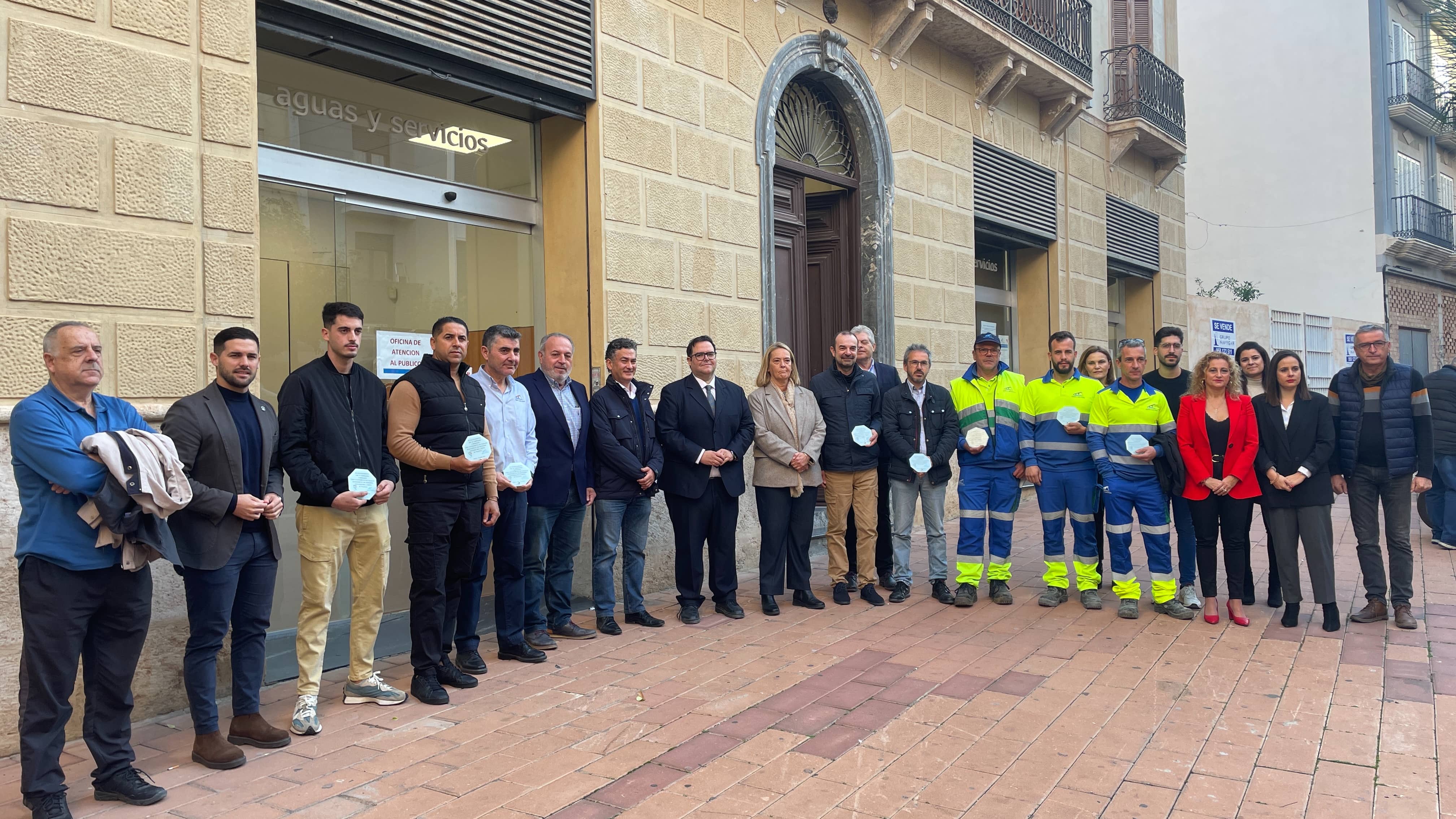 La Mancomunidad de la Costa Tropical homenajea a los voluntarios de Aguas y Servicios en la DANA de Valencia